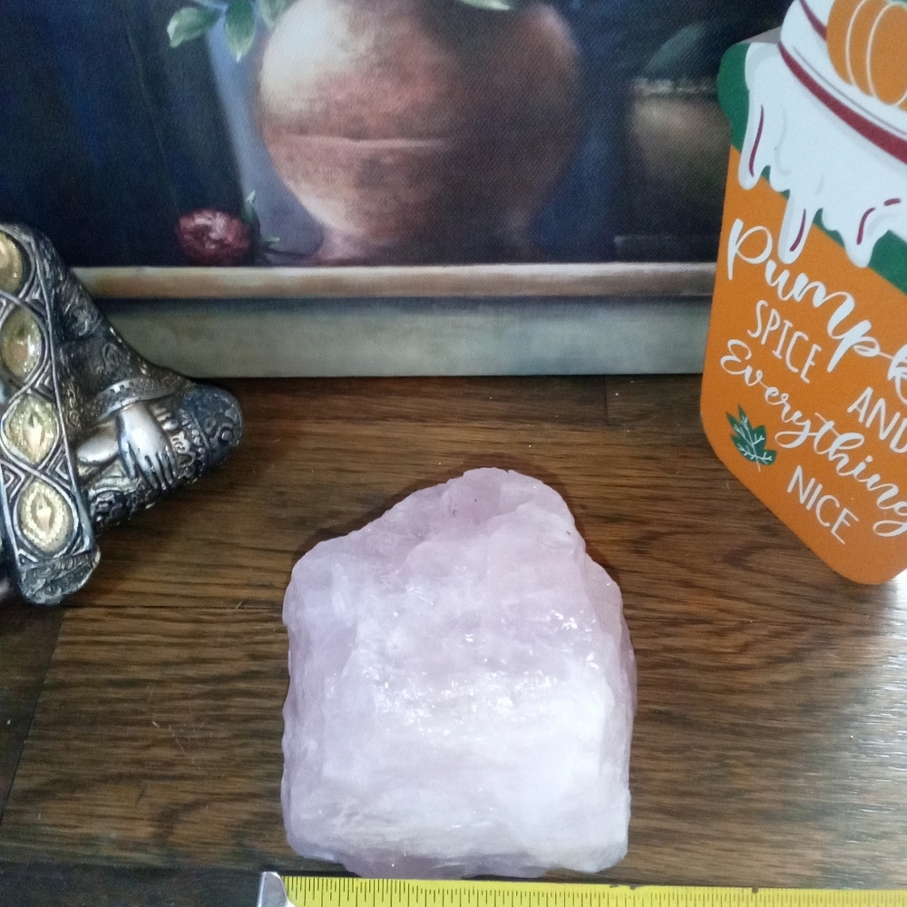 Raw Rose Quartz Crystal From Brazil - Picture 8 of 10